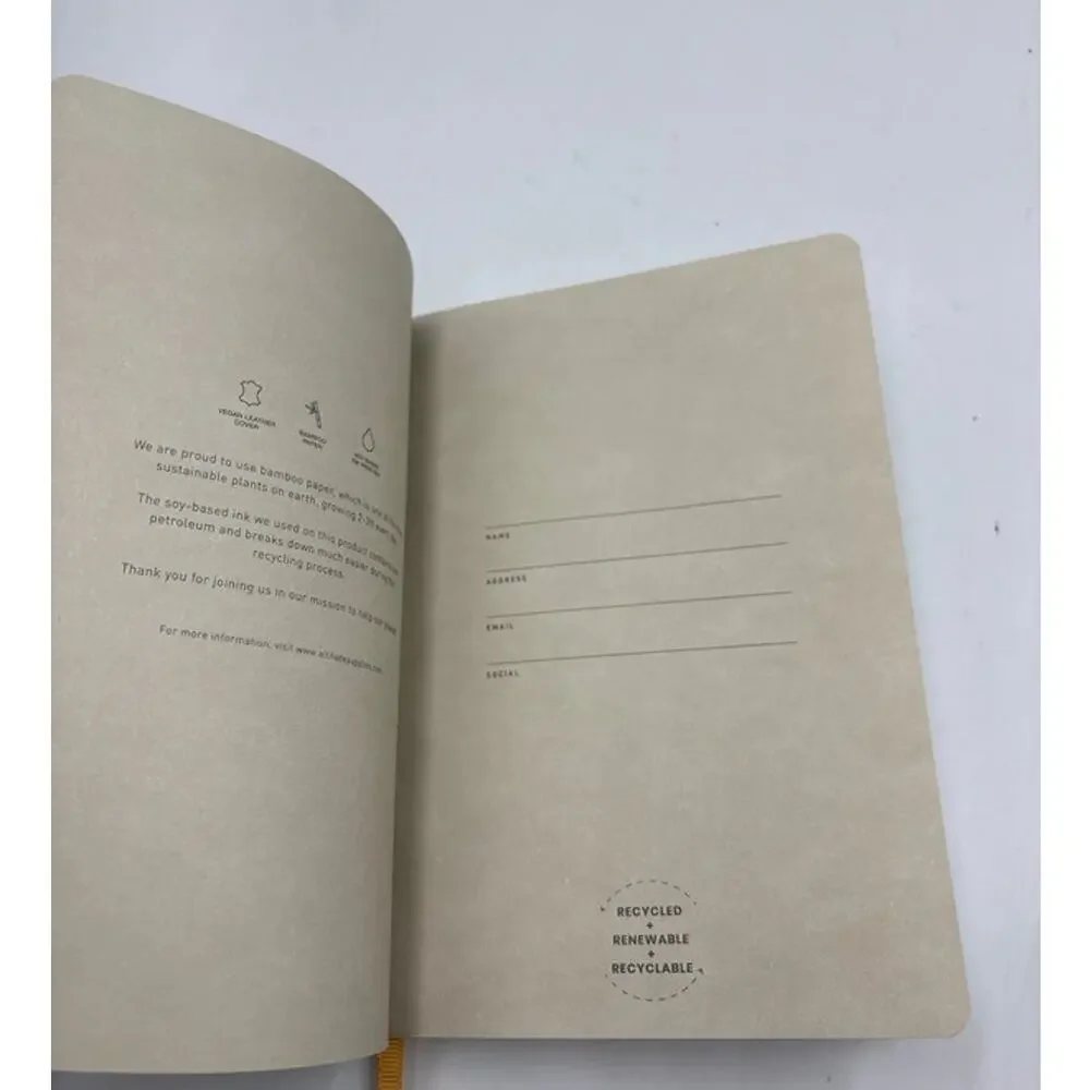 Altitude 160-page Ruled Journal Dark Sage Vegan Leather Debossed Arch Detail